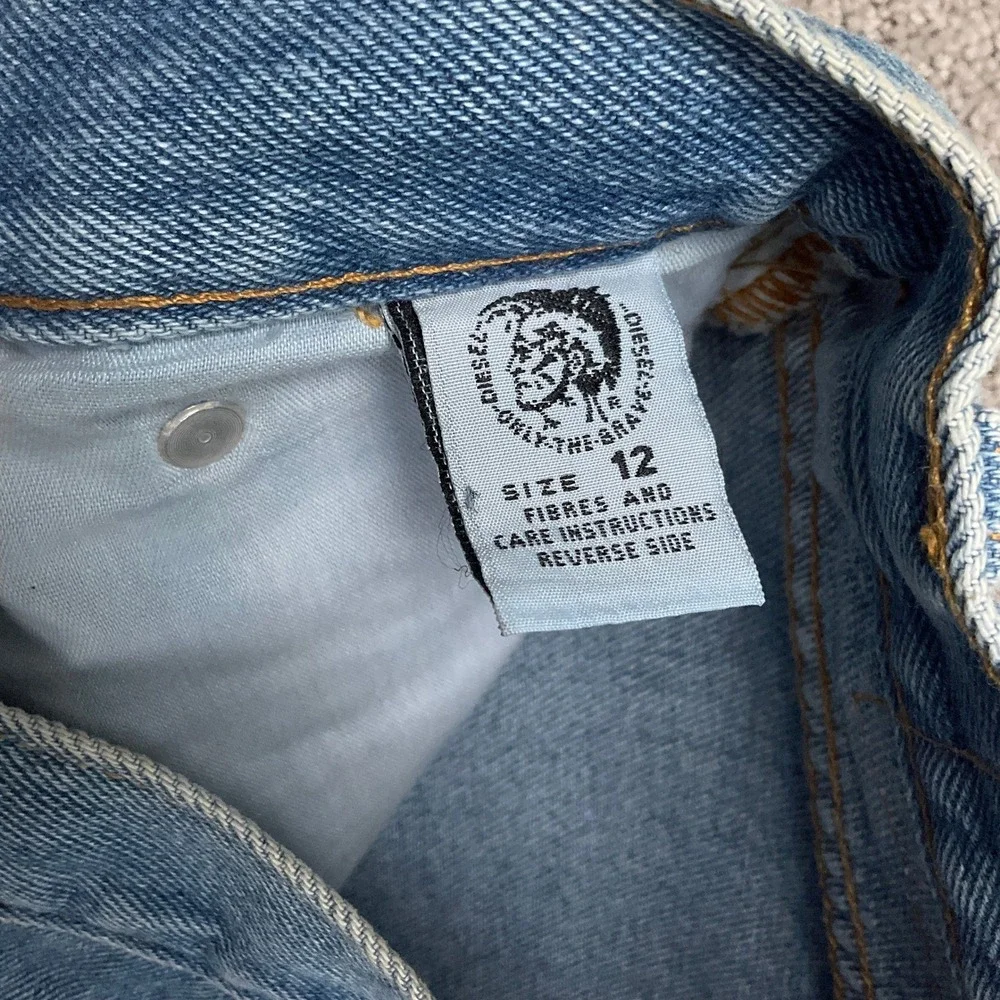 Diesel‎ Basic Jeans Women 12 Blue High Rise Straight Leg Rugged Deadstock Denim